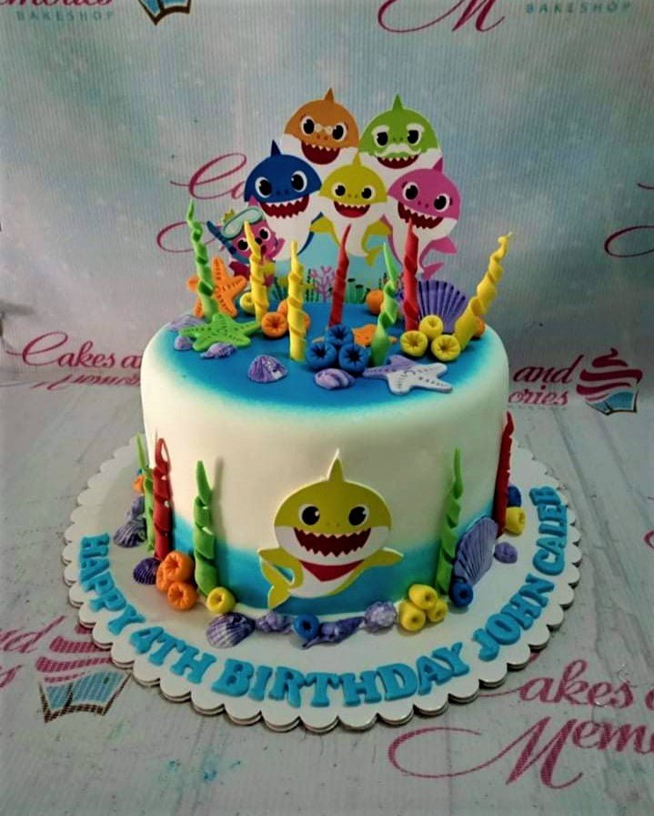 Baby Shark Cake - 1138 – Cakes and Memories Bakeshop