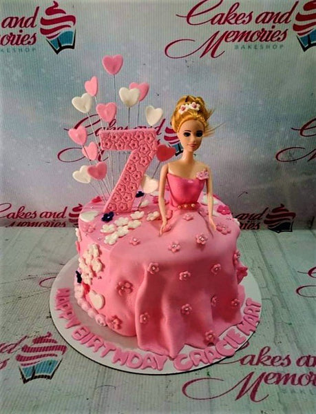 Barbie Cake, Barbie Doll Cake, Barbie Birthday Cake - FNP AE