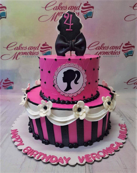 Black Barbie Birthday Cake Topper Digital File Printable DIY Bobotemp |  lupon.gov.ph