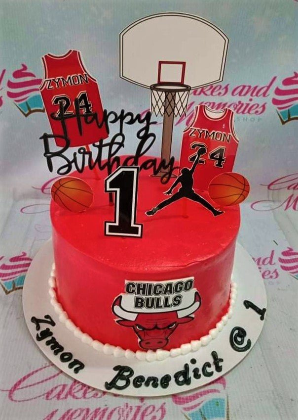 Chicago Bulls Basketball / Backboard Birthday Cake! - - CakesDecor