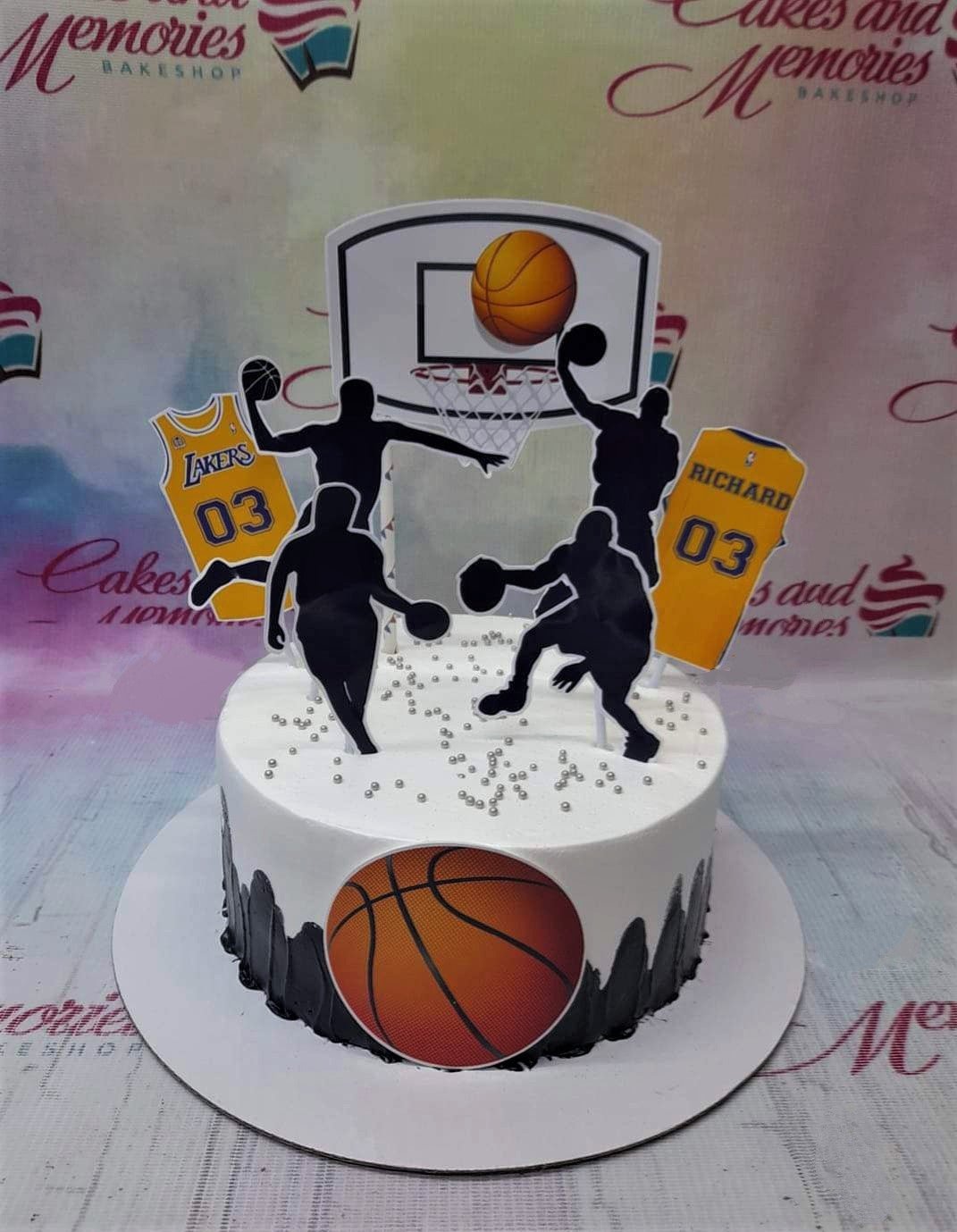 Basketball Cake Rectangular Basketball Cake - 1144 – Cakes and Memories Bakeshop