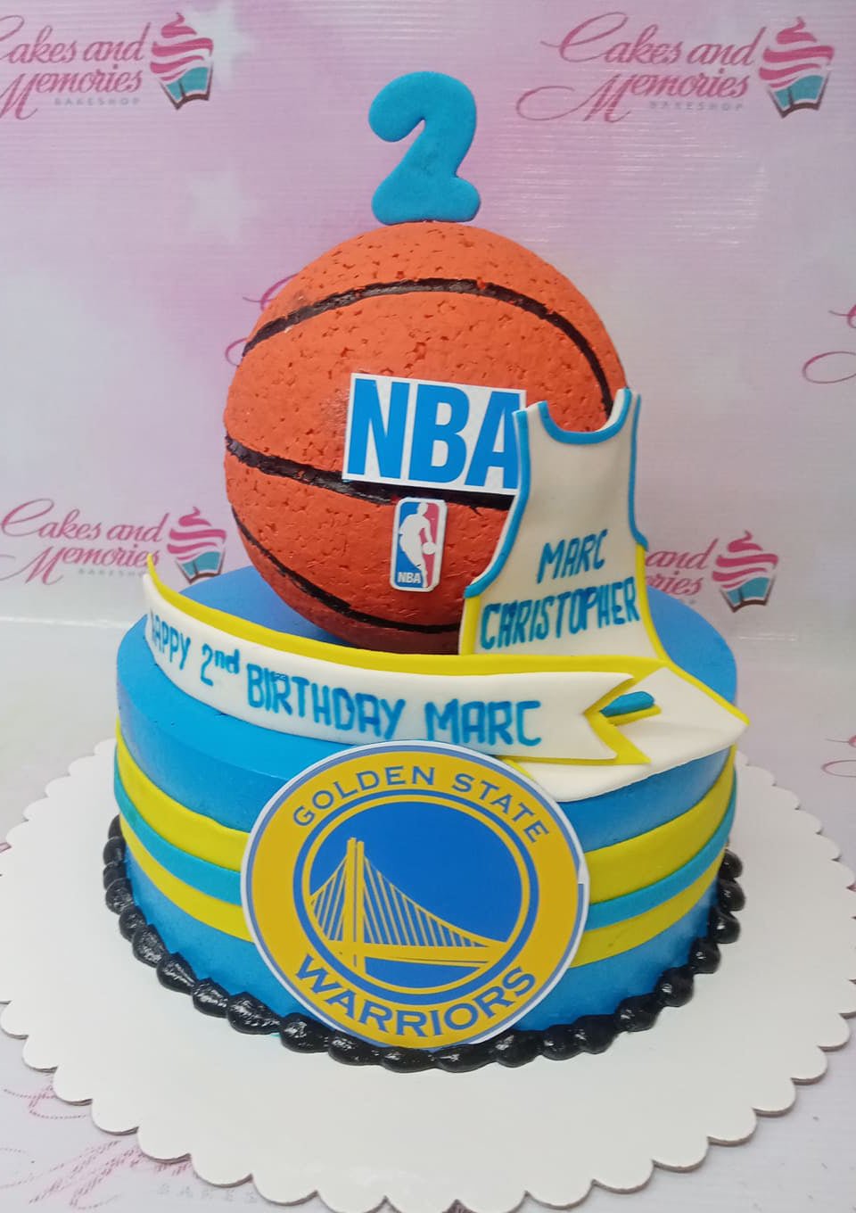 Golden State Warriors Cake | Cindy's Cakes - YouTube