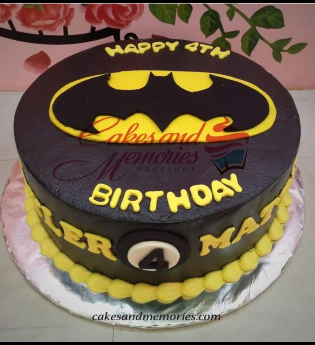 Batman Cake | Vanilla rainbow cake with vanilla buttercream | daniyellee |  Flickr