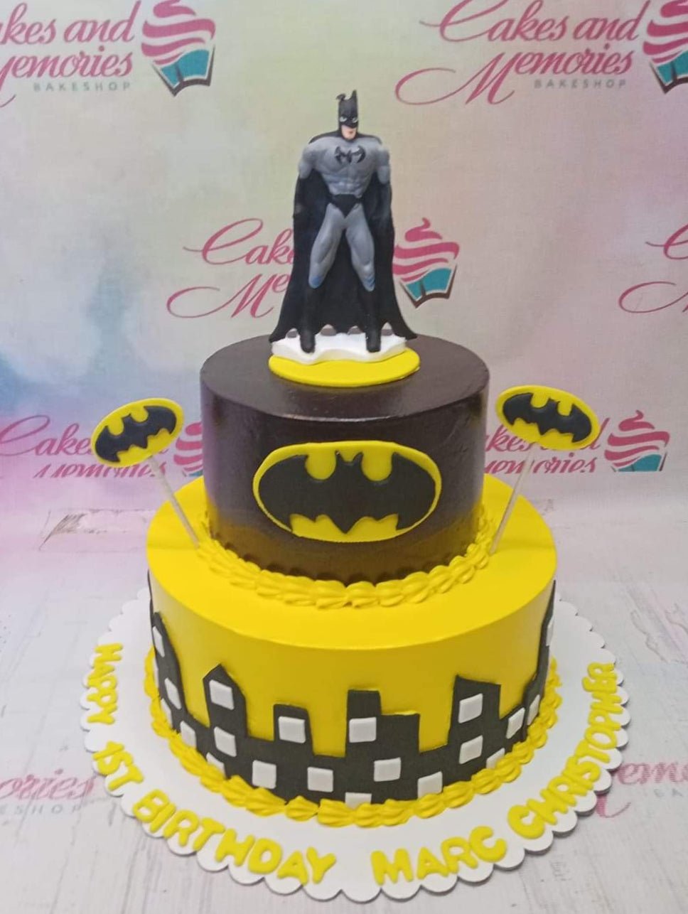 Coolest Homemade Batman Signal Birthday Cake Design