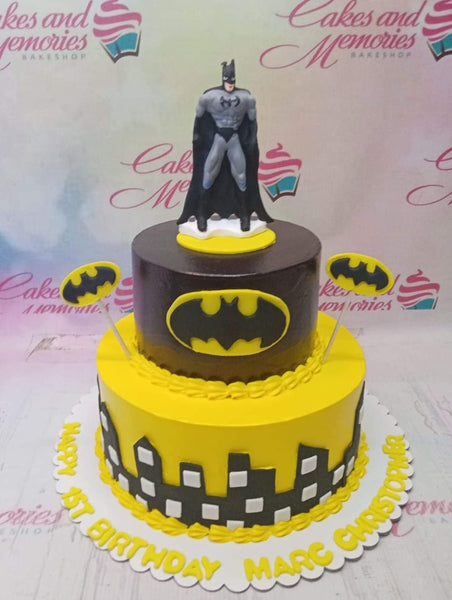 2 Tier Batman Cake