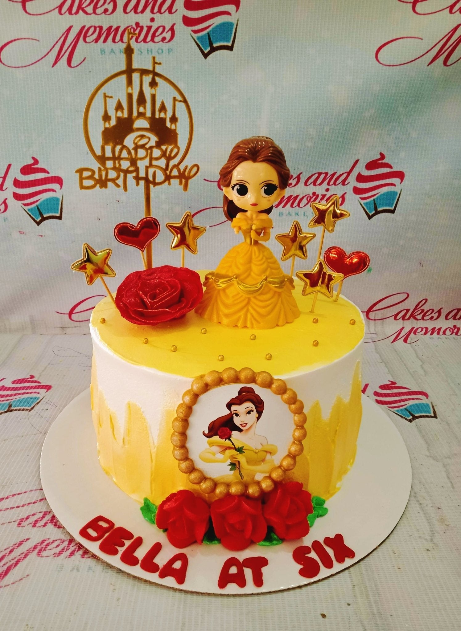 Princess Belle Piñata Cake - Between The Pages Blog