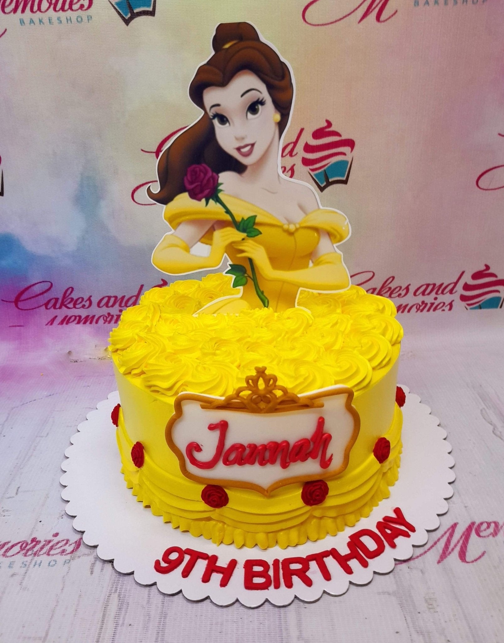 Princess Belle Cake | Beauty and the Beast | A Decorating Tutorial - YouTube