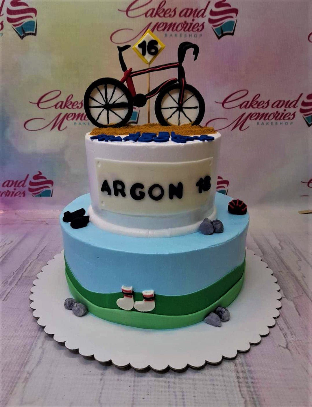 Bike Acrylic Cake Topper Bicycle Themed Birthday Party - Etsy