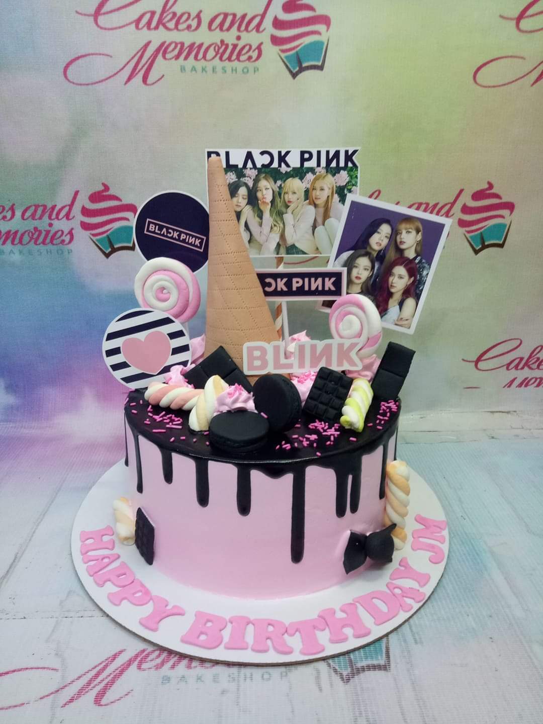 CUSTOM NAME - TAMBAH NAMA] Blackpink BTS Kpop Birthday Cake Topper Rose  Jennie Jiisoo | Shopee Malaysia
