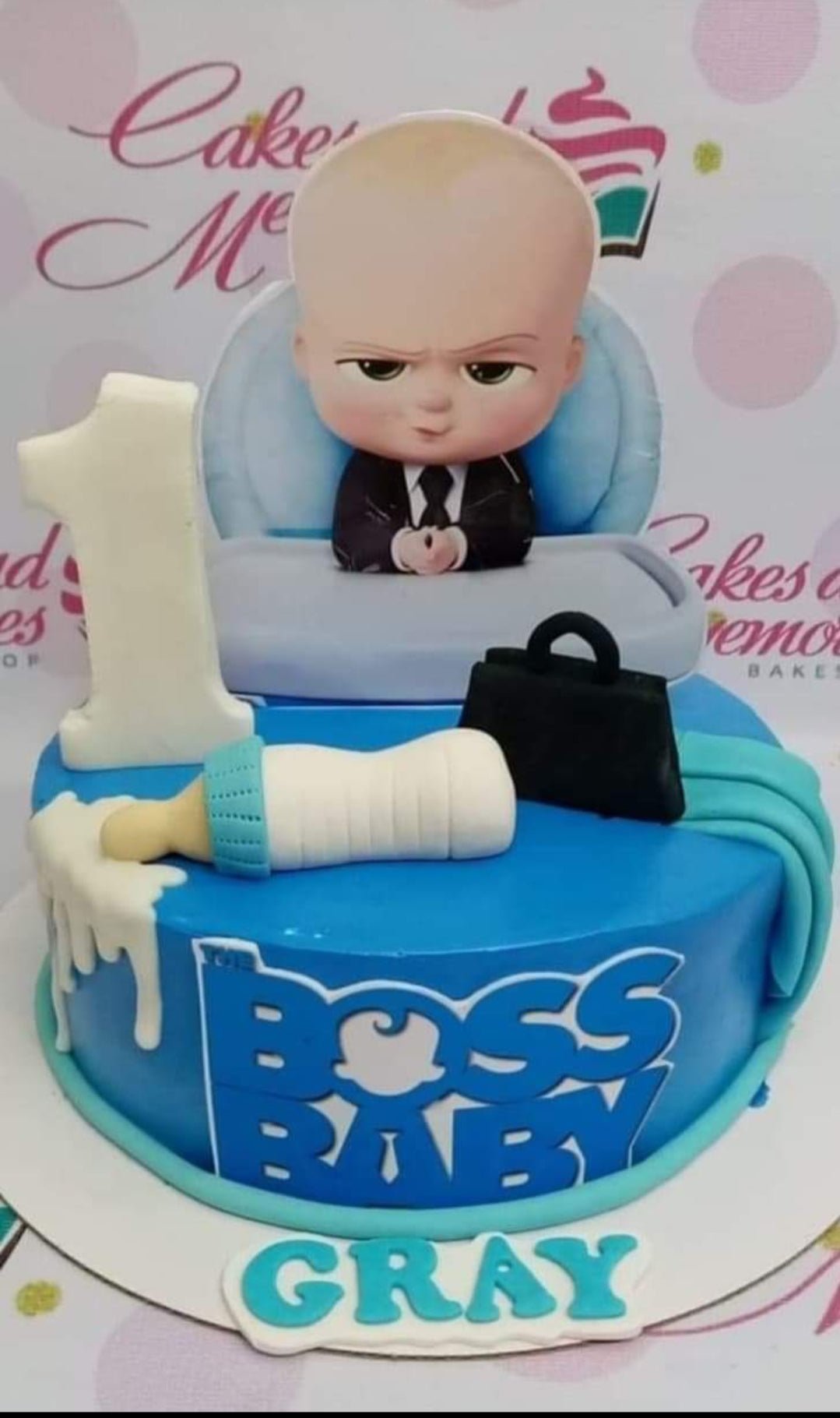 Boss baby theme cake, Food & Drinks, Homemade Bakes on Carousell