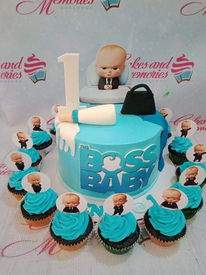 Buy 8 Pcs BOSS Baby Cupcake Toppers , Kids Birthday Party, Baby Shower Cake  Decorations (8pcs) Online at desertcartUAE