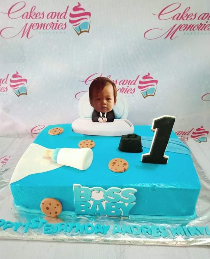 Baby Boss Design Cake – BalloonDelivery.com.my