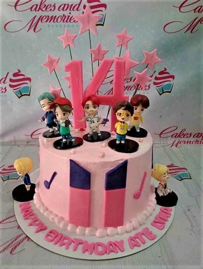 BTS Pink Cake
