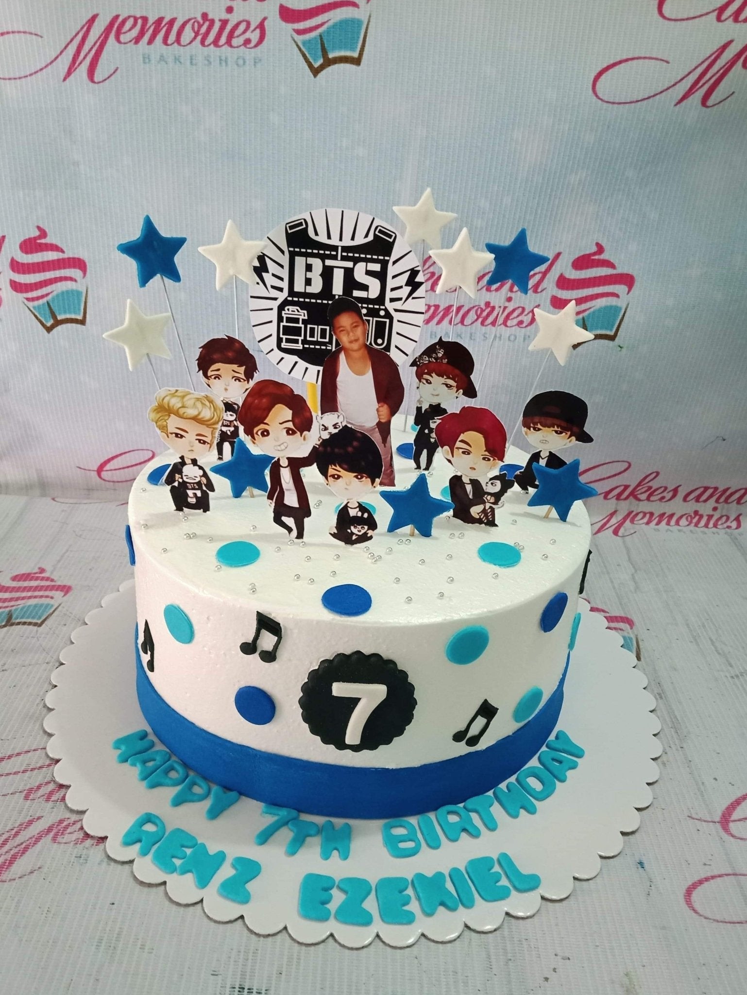 I want to give my sister a surprise with a BTS birthday cake. What are some  ideas for cake and decoration? - BTS:My Purple Pill - Quora
