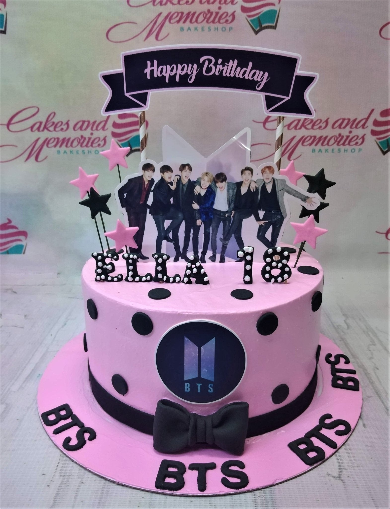 Kpop BTS icing image Rainbow Cake (Smooth Finish) – BakeAvenue