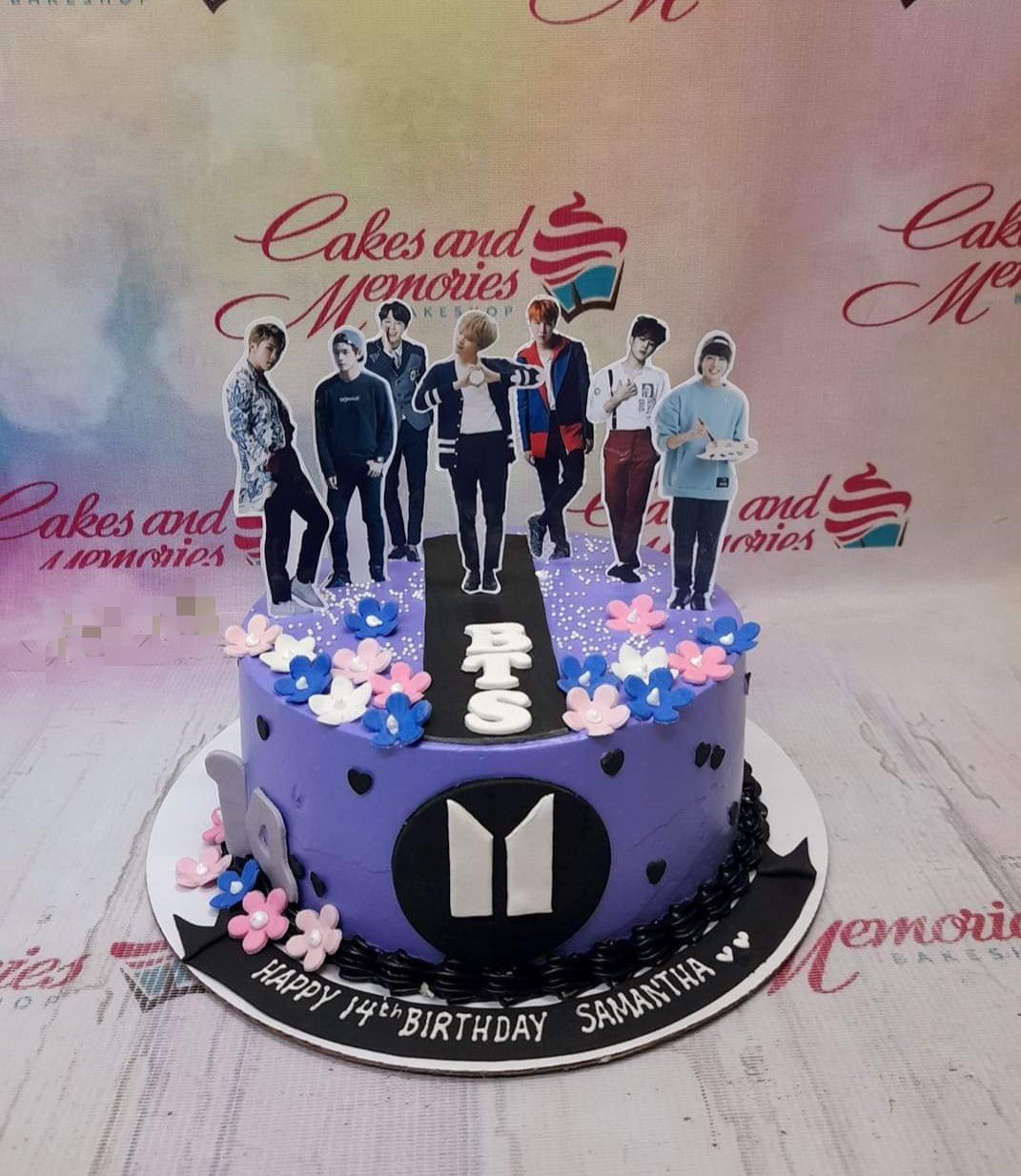 Bts Customized Cake Topper [set] Kpop happy birthday party favors cup cake  topper purple version ♥ hdsph | Lazada PH