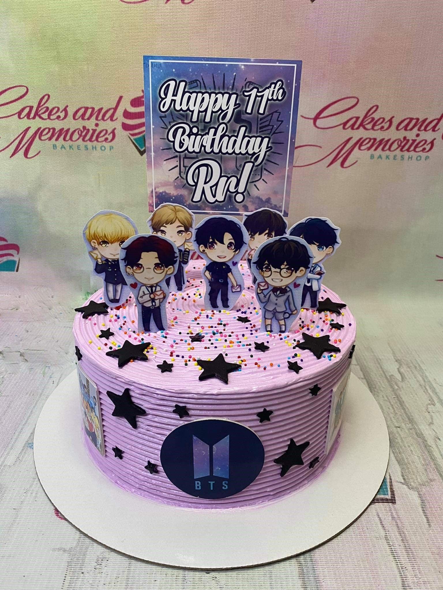 BTS Pink Cake