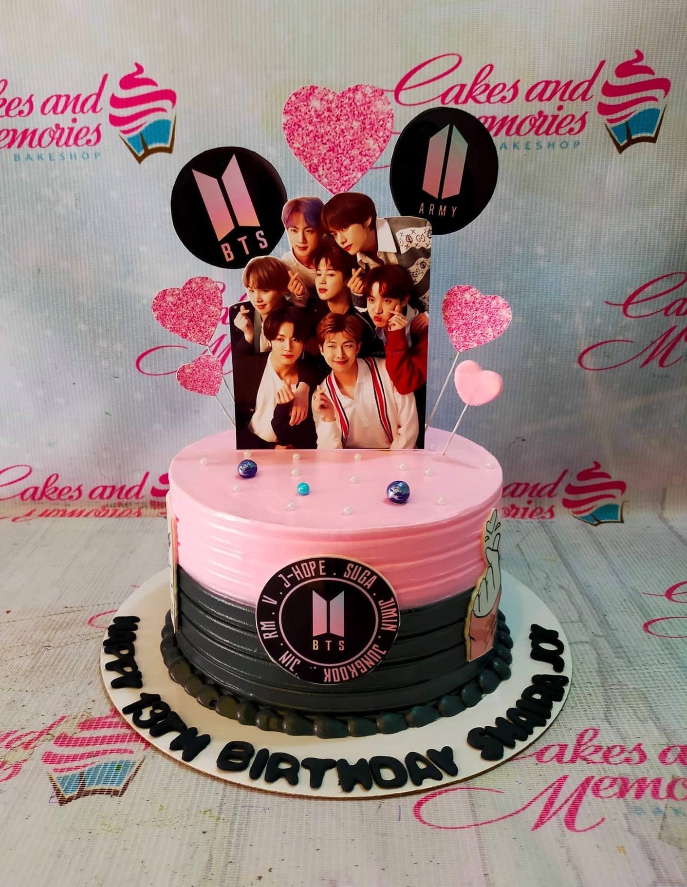 BTS boy band birthday cake | Baked by Nataleen