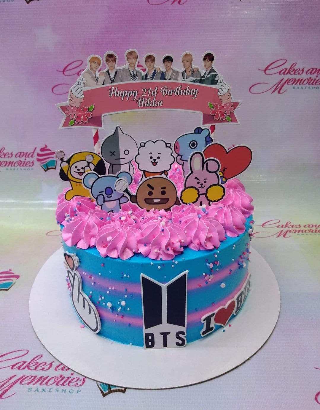 BT21 BTS Birthday Cakes 1.2 kg - Sakigifts.com
