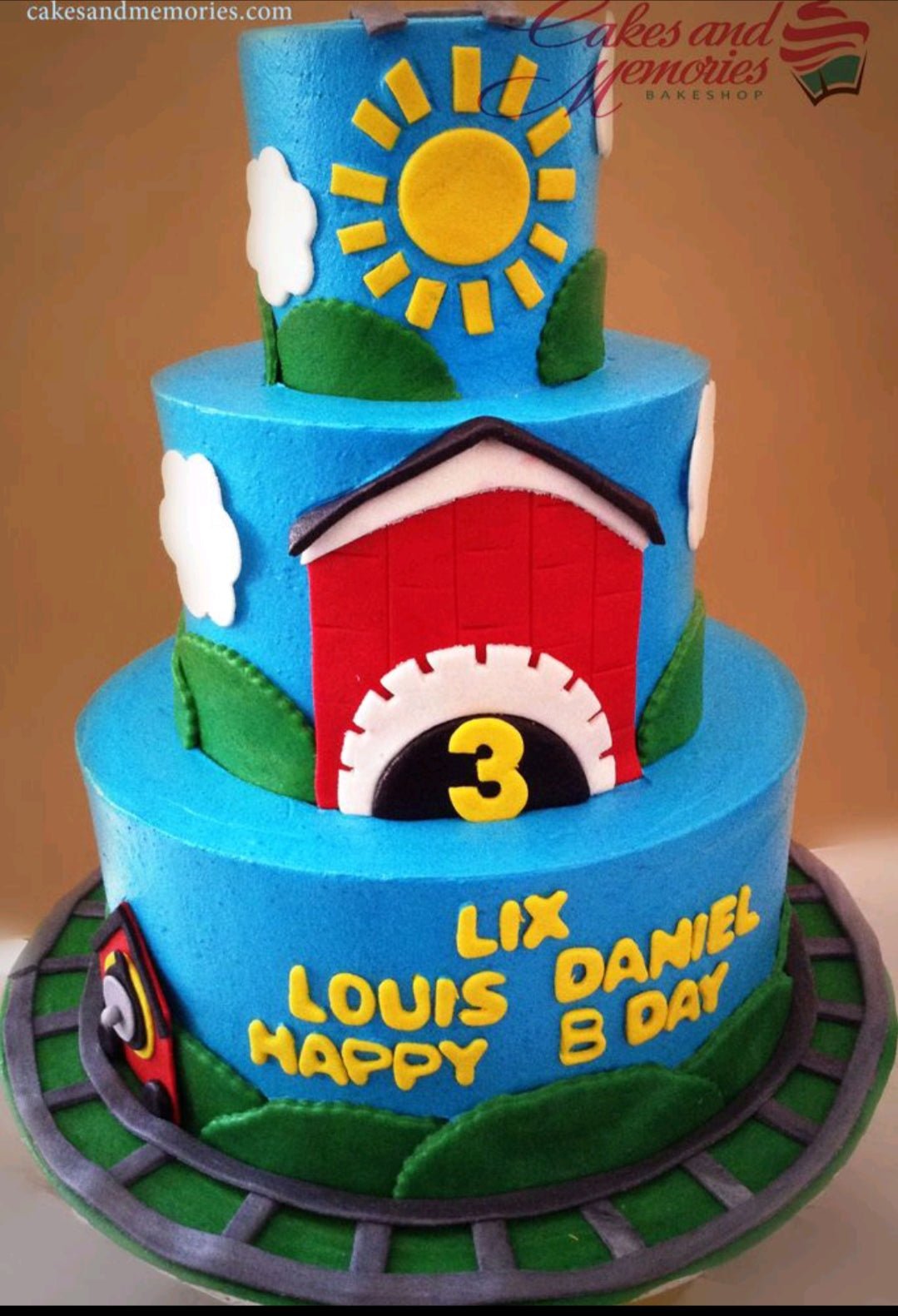 Birthday Cake With Train (Designer) by Yalu Yalu