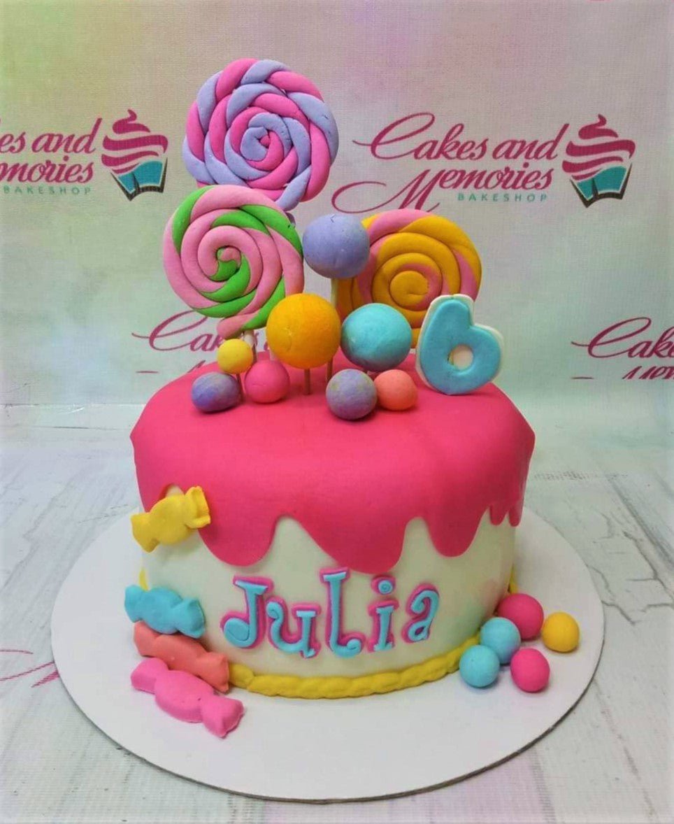 The Cakerie Cebu - Candyland Cake! We customize cakes and dessert buffets  for all occasions!! (Birthdays, Christenings, Weddings, etc!!) All designs  are handmade and edible! From simple designs, to intricate designs, we