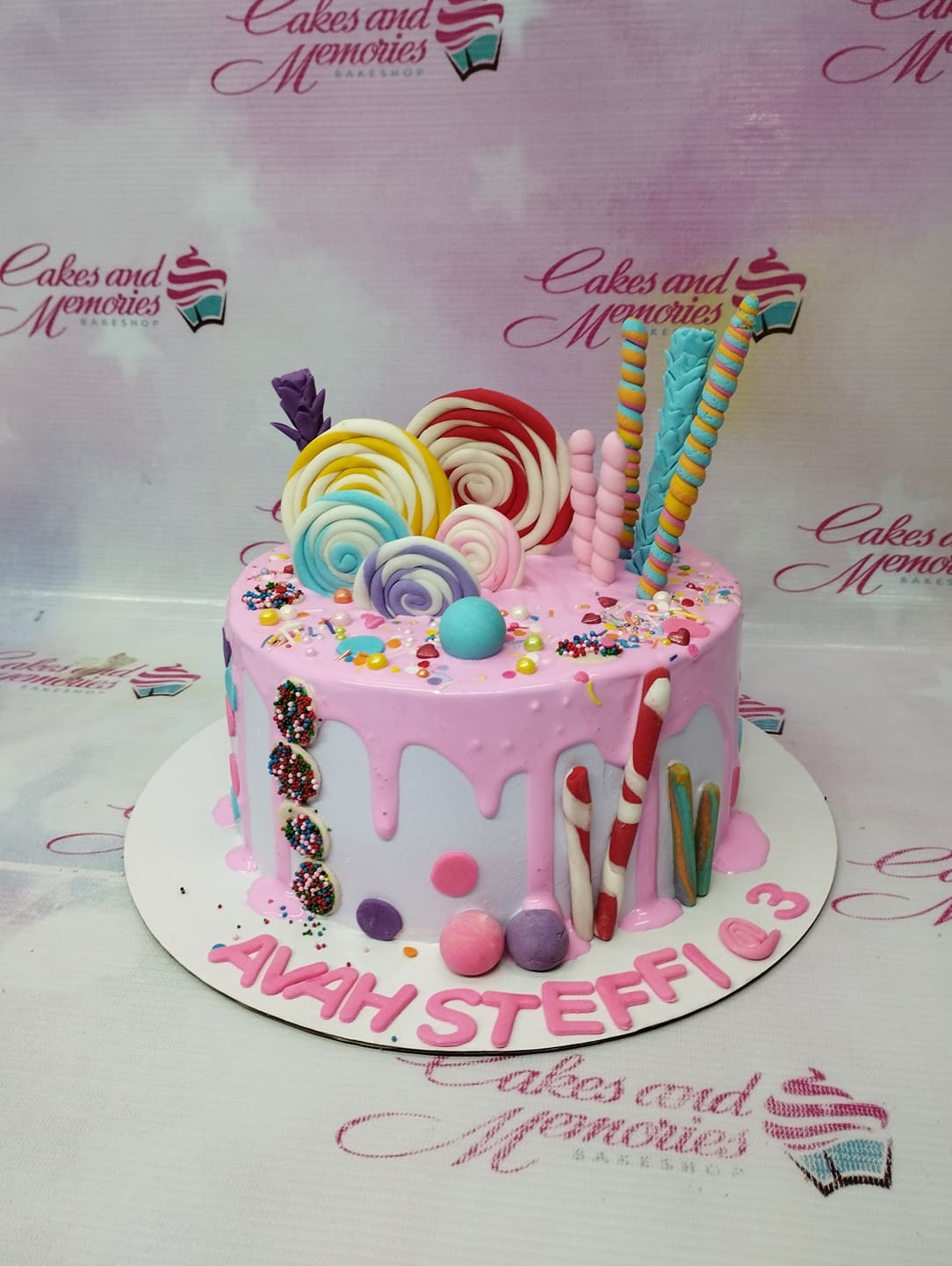 Simple Candy Cake | Diy birthday cake, Candy theme cake, Candyland cake