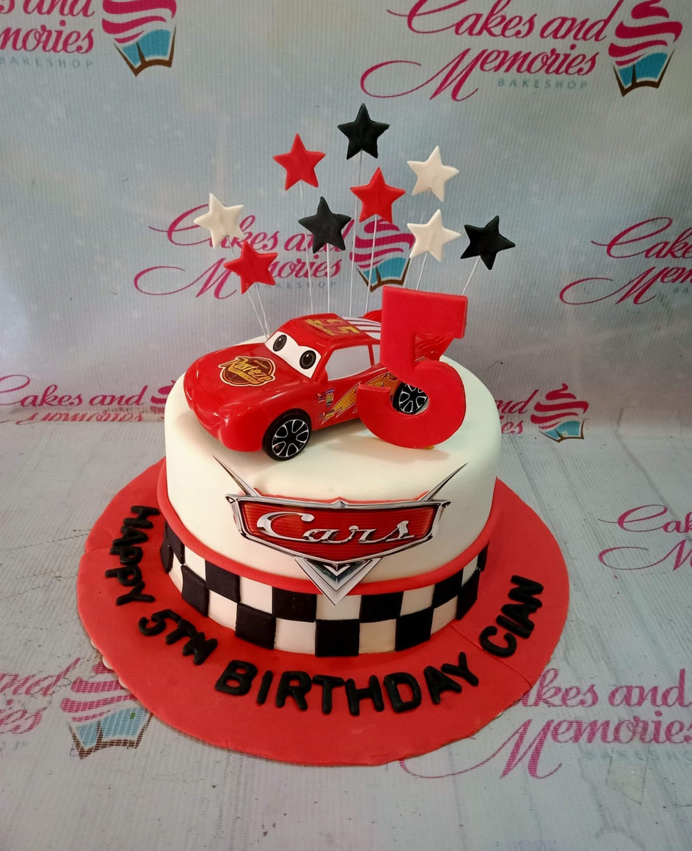 McQueen Car Theme Birthday Cake | Birthday Car Cake Design | Lighting McQueen  Cake Tutorial #cakeideas #cakerecipe #cakedesign #sellerfactg #cakecake...  | By Seller FactG | You've been talking about patience hoping forever