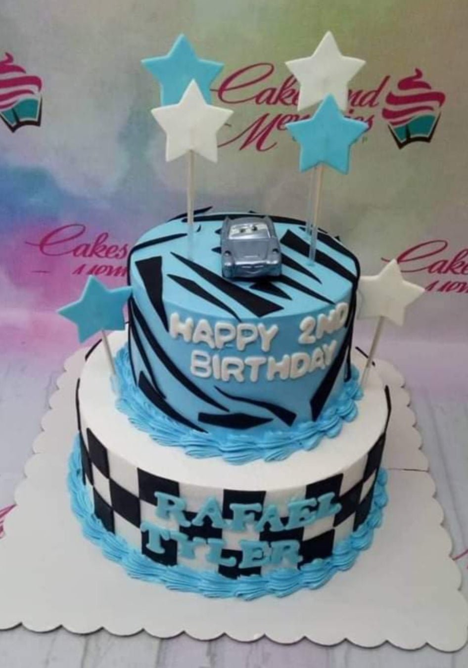 2 layers, 2 tier, 2 tiers, 2layer, 2tier, Birthday Cakes, cars, Customized Cakes, double layer, lightning mcqueen, Non Rush, NonRush, NORMALdelivery, pixar, sheet2, With Toys