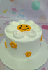 , white

This eye-catching custom decorated sunflower cake is a unique and stylish addition to any birthday celebration! The cake is made of delicately-crafted yellow, white and sunflowers, plus daisies and other floral elements to complete the look. Perfect for those looking for a special cake for a special birthday.