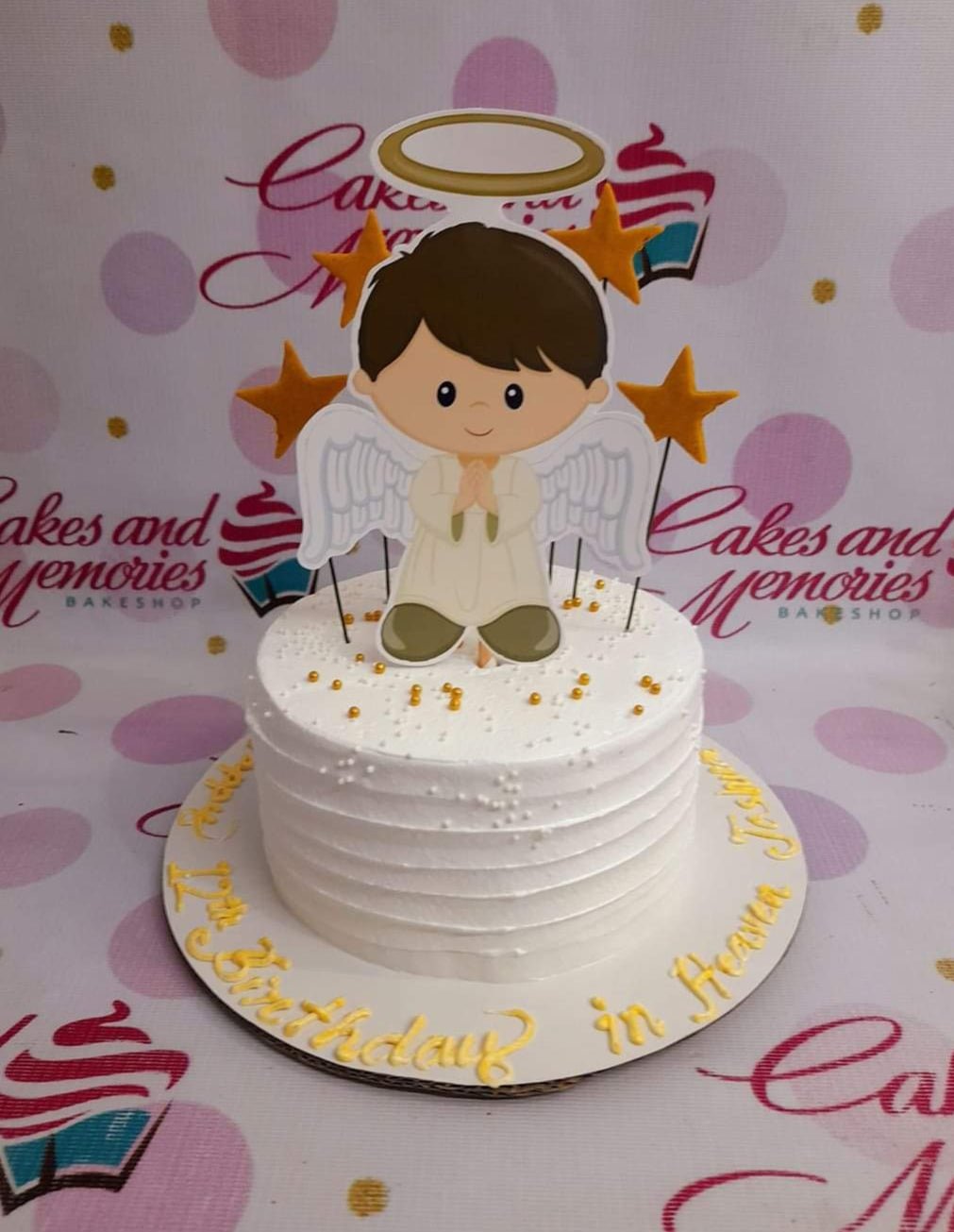 angel themed 1 th birthday cakes - Decorated Cake by asli - CakesDecor