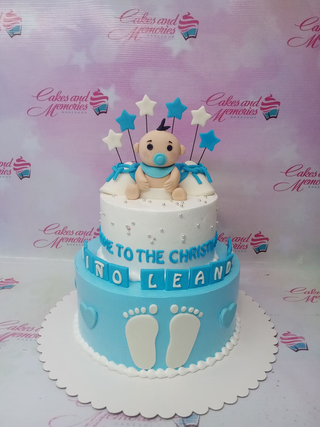Baby Baptism and Christening Cakes: Personalised cakes + cupcakes