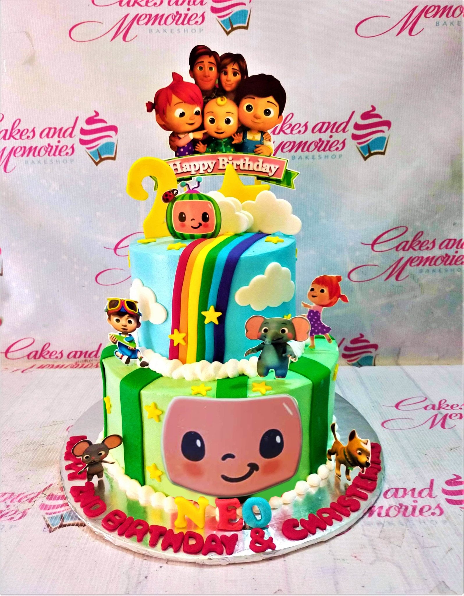 A Cake To Celebrate Your Little One : Cocomelon Theme First Birthday Cake