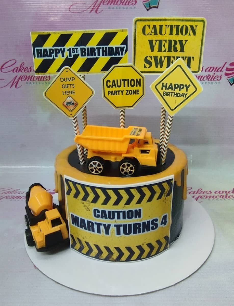 Construction Cake - 1112 – Cakes and Memories Bakeshop