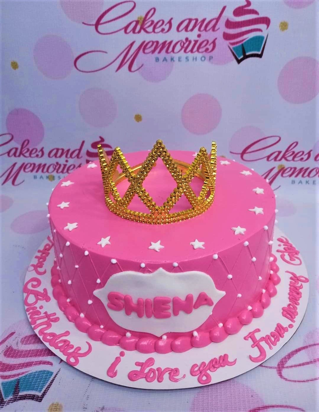 Tiara Pink Celebration Cake