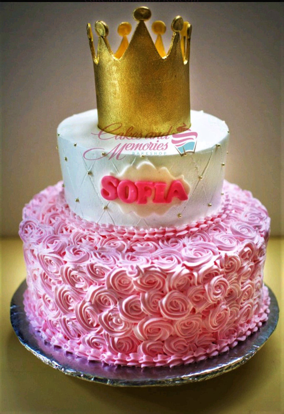 Happy Birthday Confetti Crown Cake