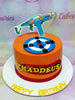 1 tier, 1layer, 1tier, Birthday Cakes, Customized Cakes, Kids Toys, nerf gun, New05, Orange,  toy guns, toys for kids  1 Layer