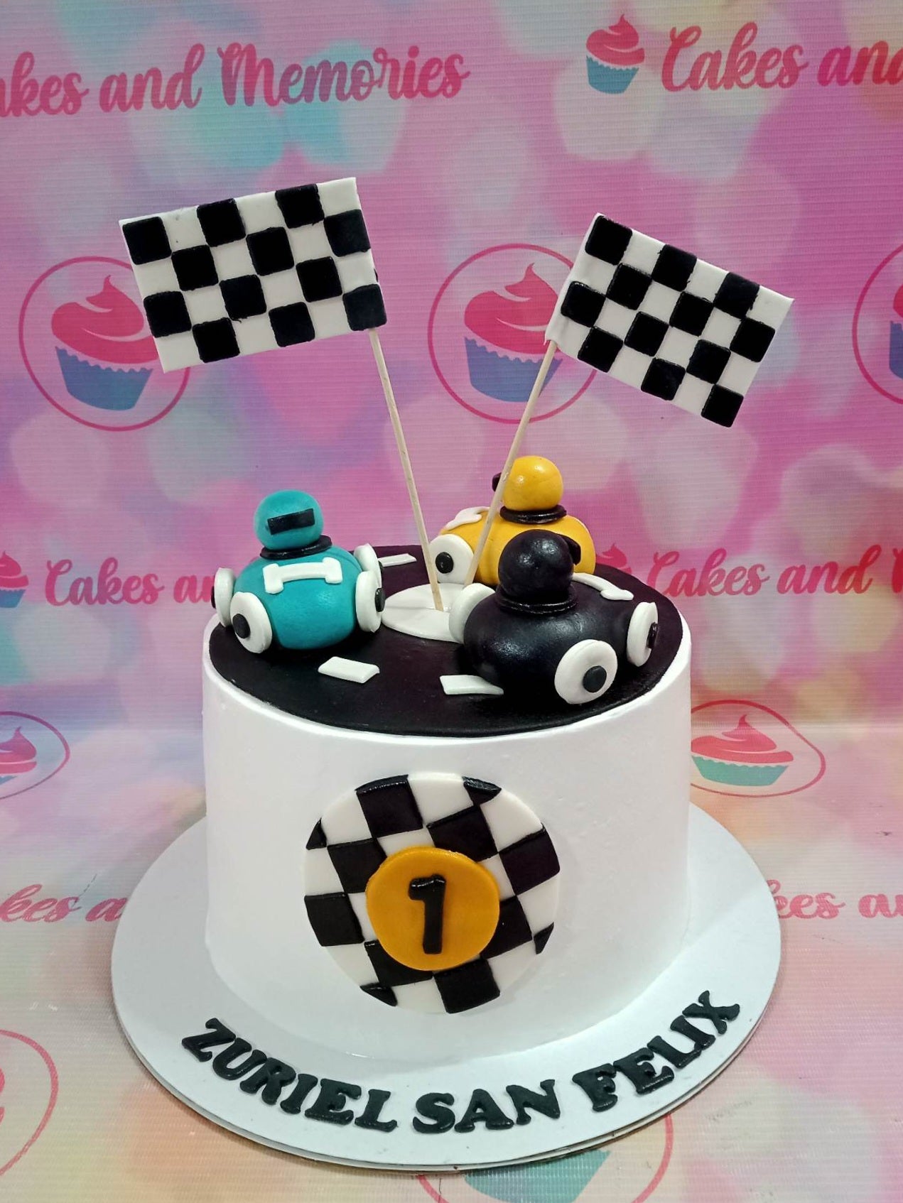 , Uncle

This is the perfect design for the adventurous, speed-loving dad! Our Wheels Cake combines racing, checkered flags and race cars to create a custom cake to celebrate Dad's special day. This Hot Wheels-inspired cake is a truly unique way to make him smile.