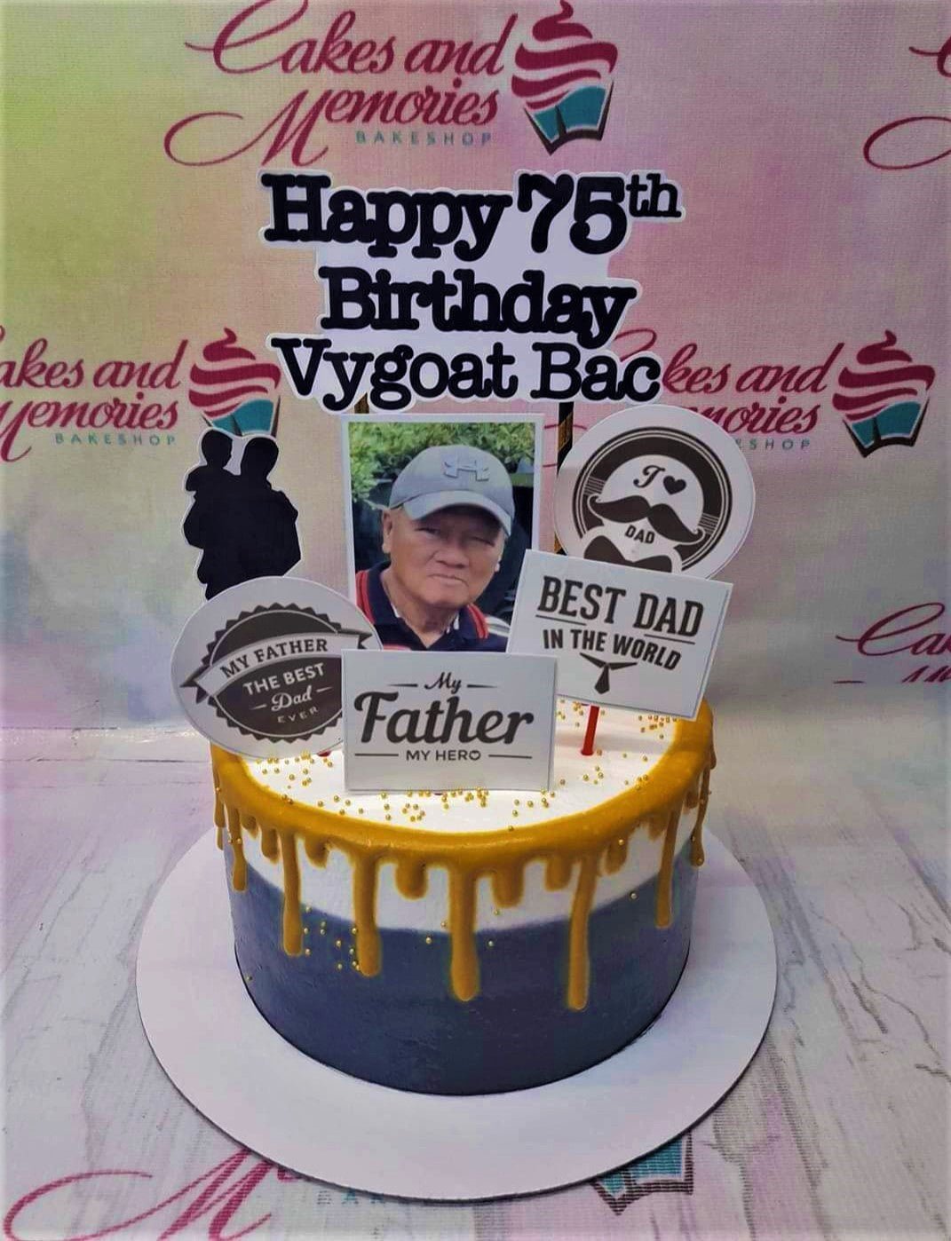 Congratulations dad cake (10 people) | Online Store. Supermarket