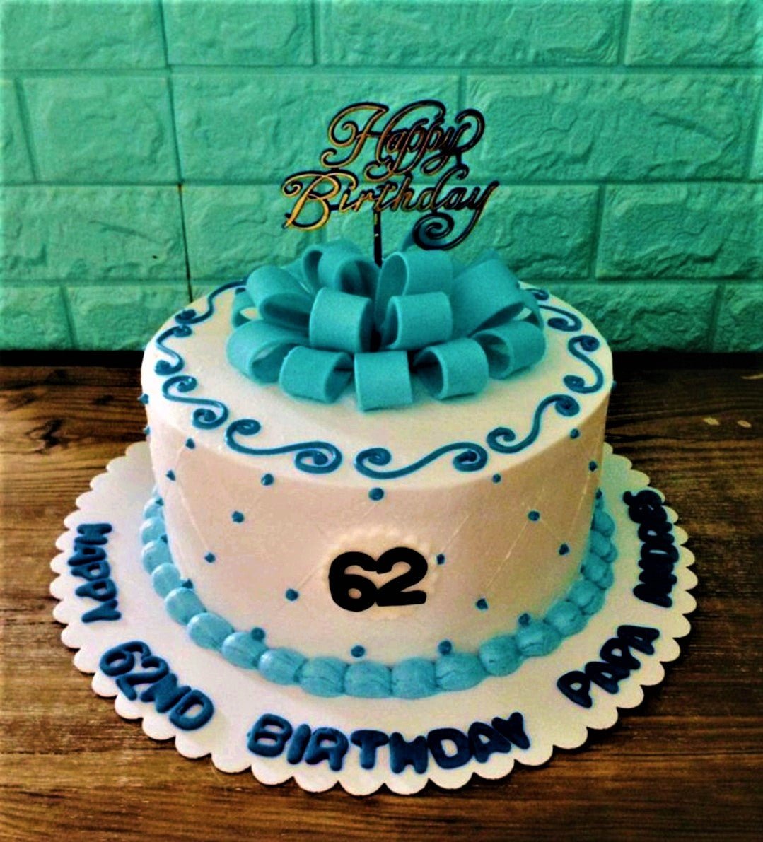 4pcs/set White Black Best Dad Happy Birthday Cake Toppers Birthday Cake  Decoration - AliExpress