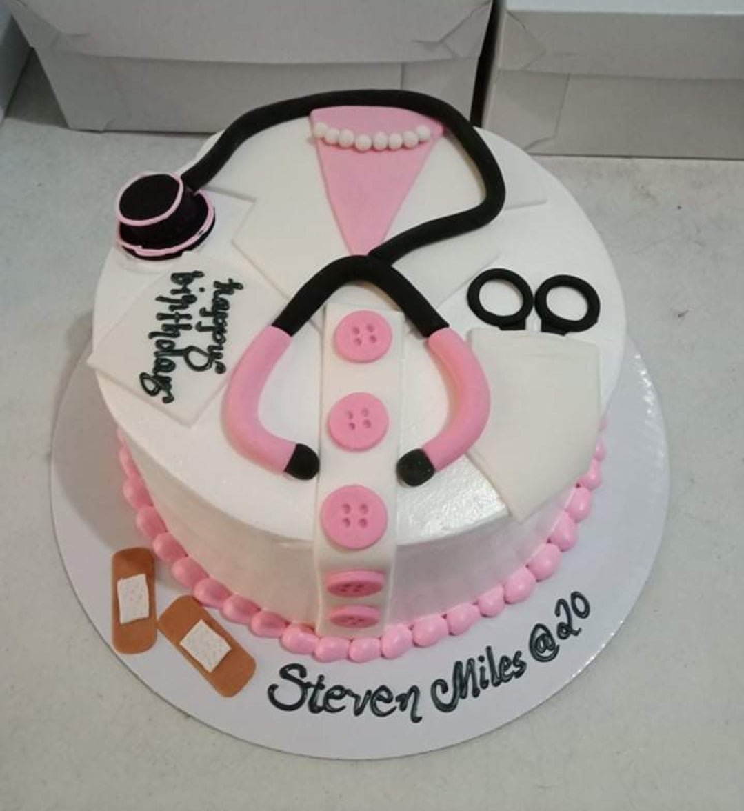 A birthday cake for a doctor 🎉🎂 - Cakes Art Boutique | Facebook