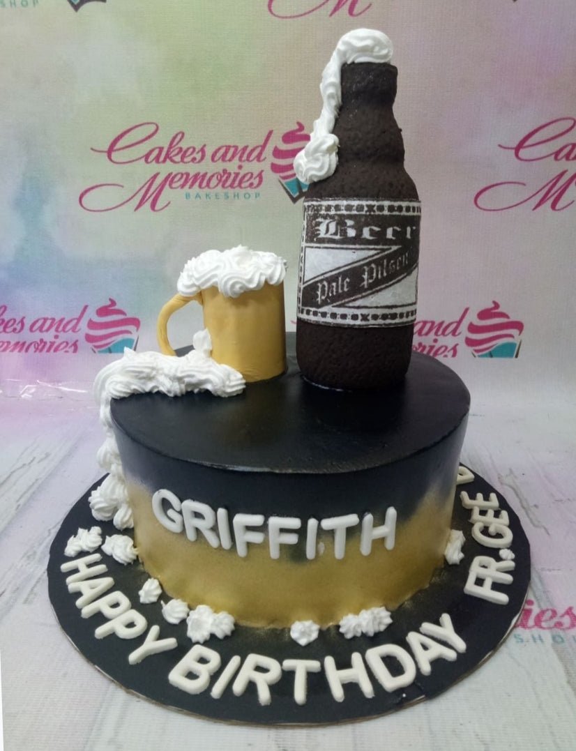 Beer Cake Topper 21st Birthday Cake Topper Happy Birthday - Etsy