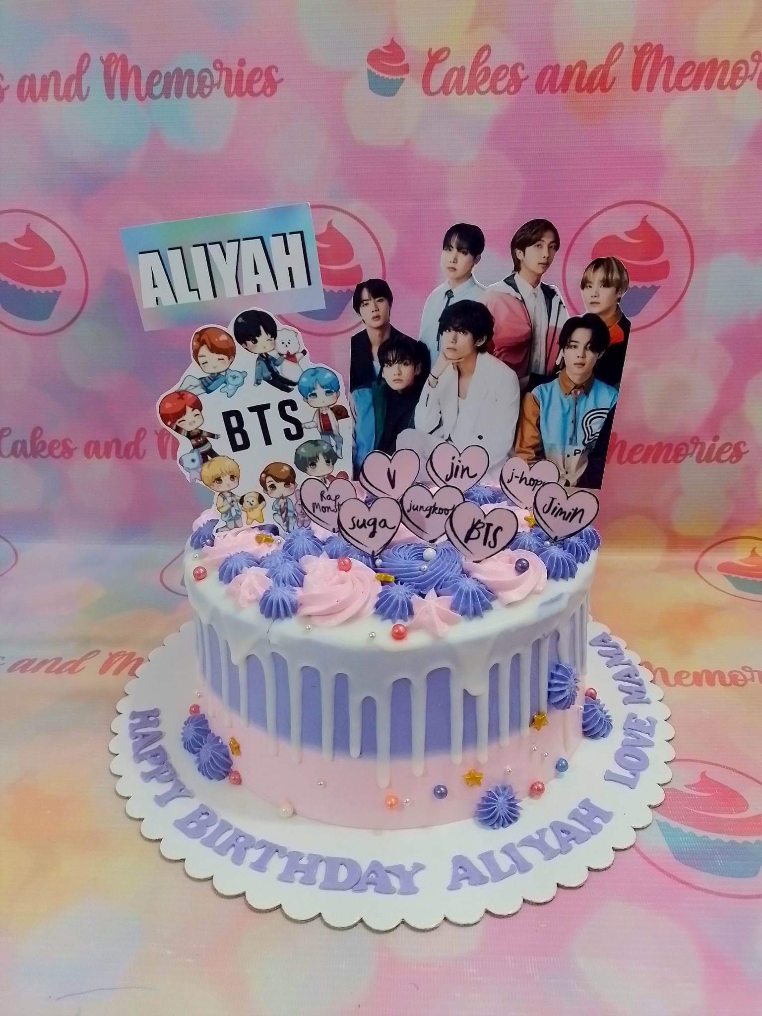 💜 BTS birthday Cake 💜 | Bts cake, Bts birthdays, Army birthday cakes