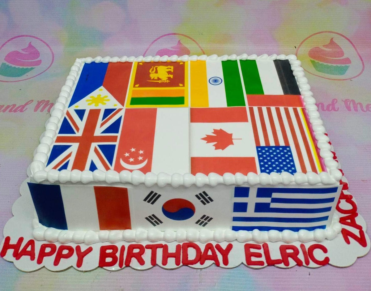United Nations Cake - 5001 – Cakes and Memories Bakeshop