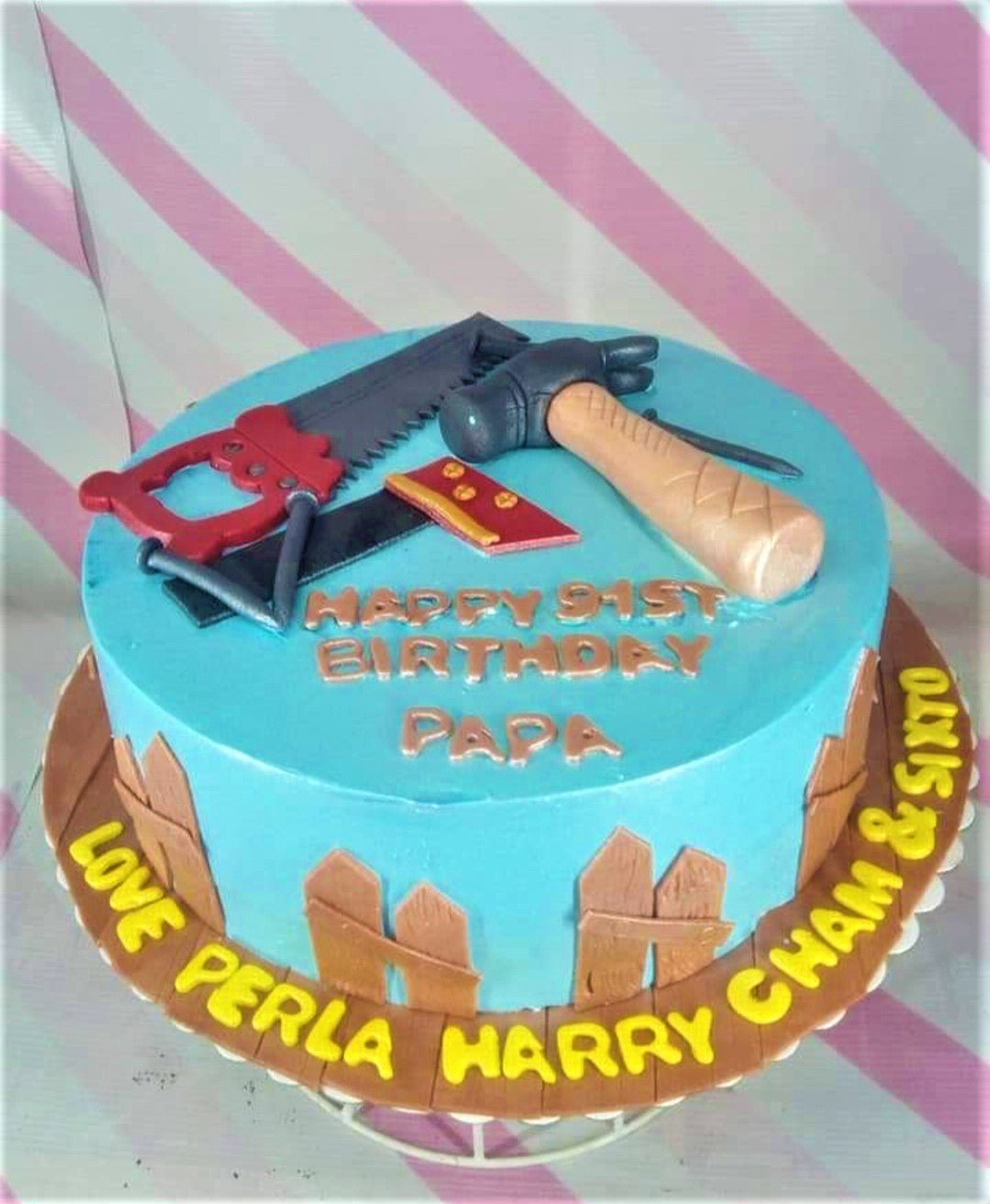 Anosh Cakes - My 1st trial on Carpenter's theme cake at... | Facebook