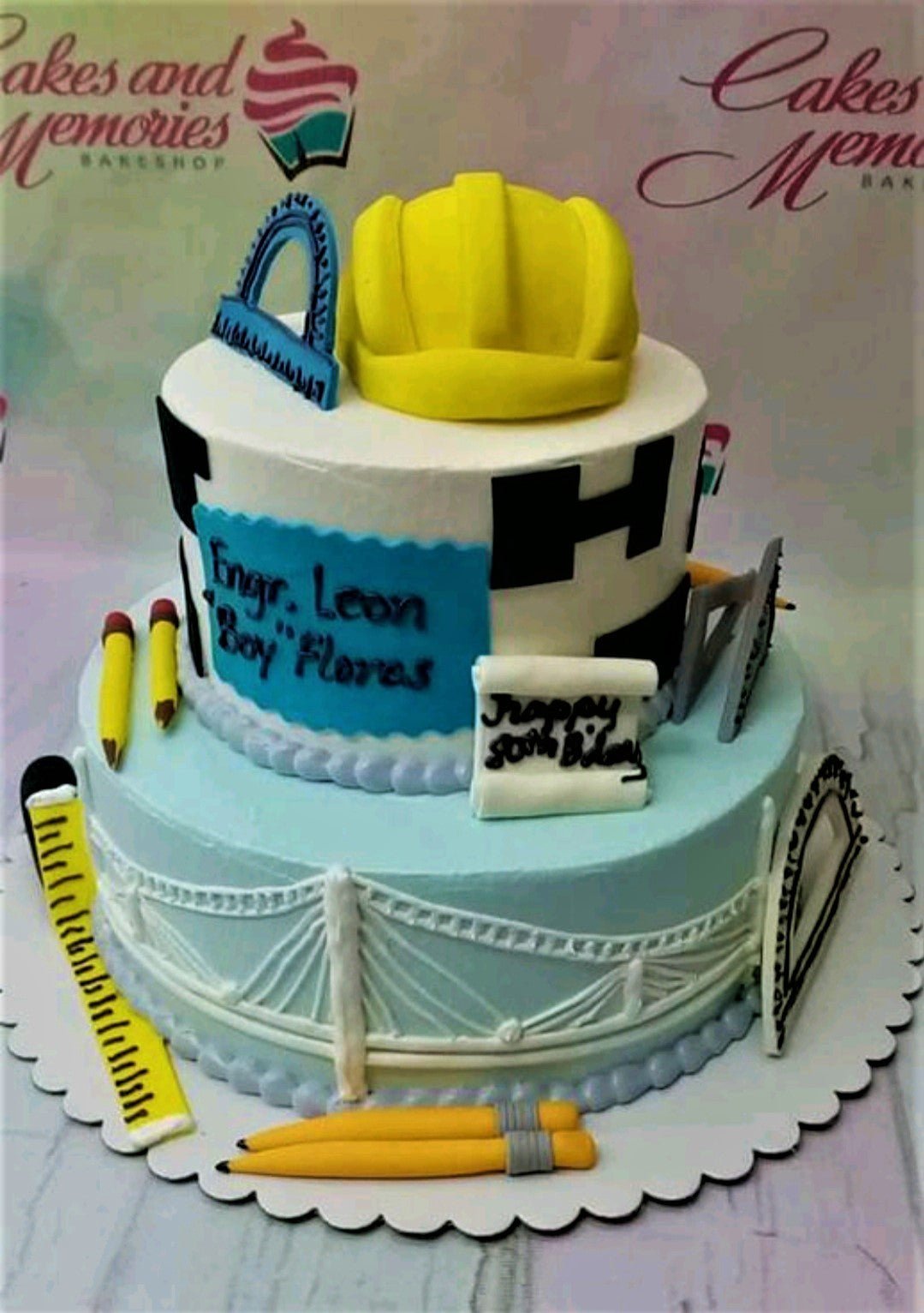 Cake Model Engineering Engineer Cake - 2202 – Cakes and Memories Bakeshop