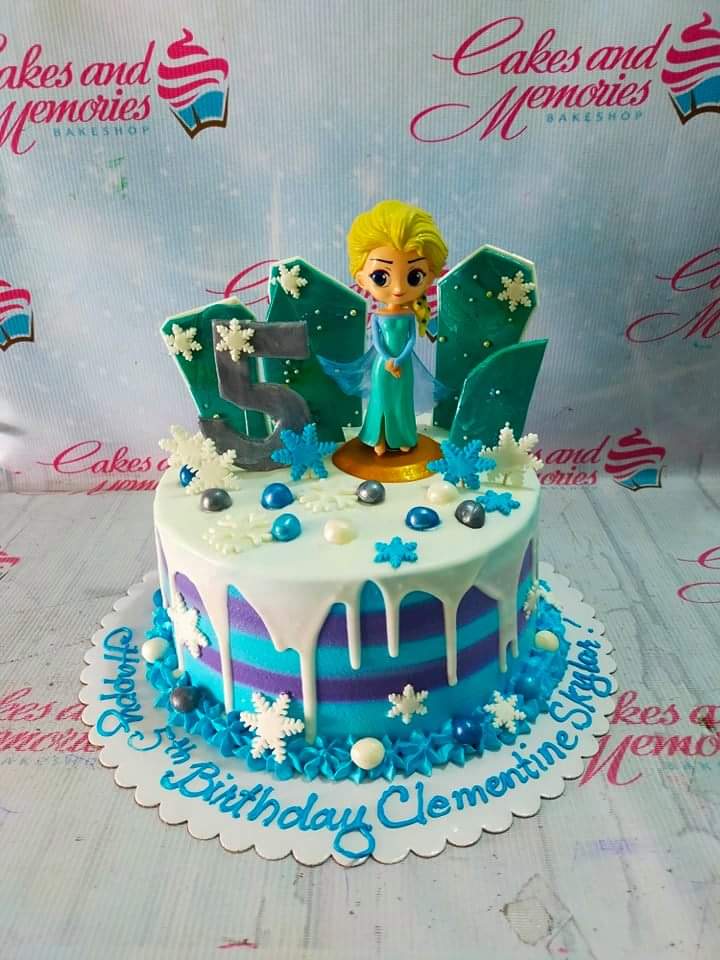 2-Tier Frozen Elsa Cake – Sei Pâtisserie