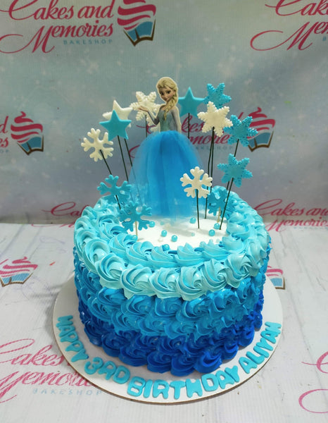 Frozen - Elsa Theme Two Tier Cake