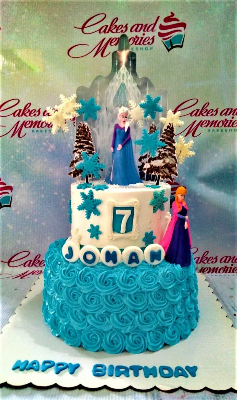 Frozen Pink And Purple Birthday Cake – Miss Cake