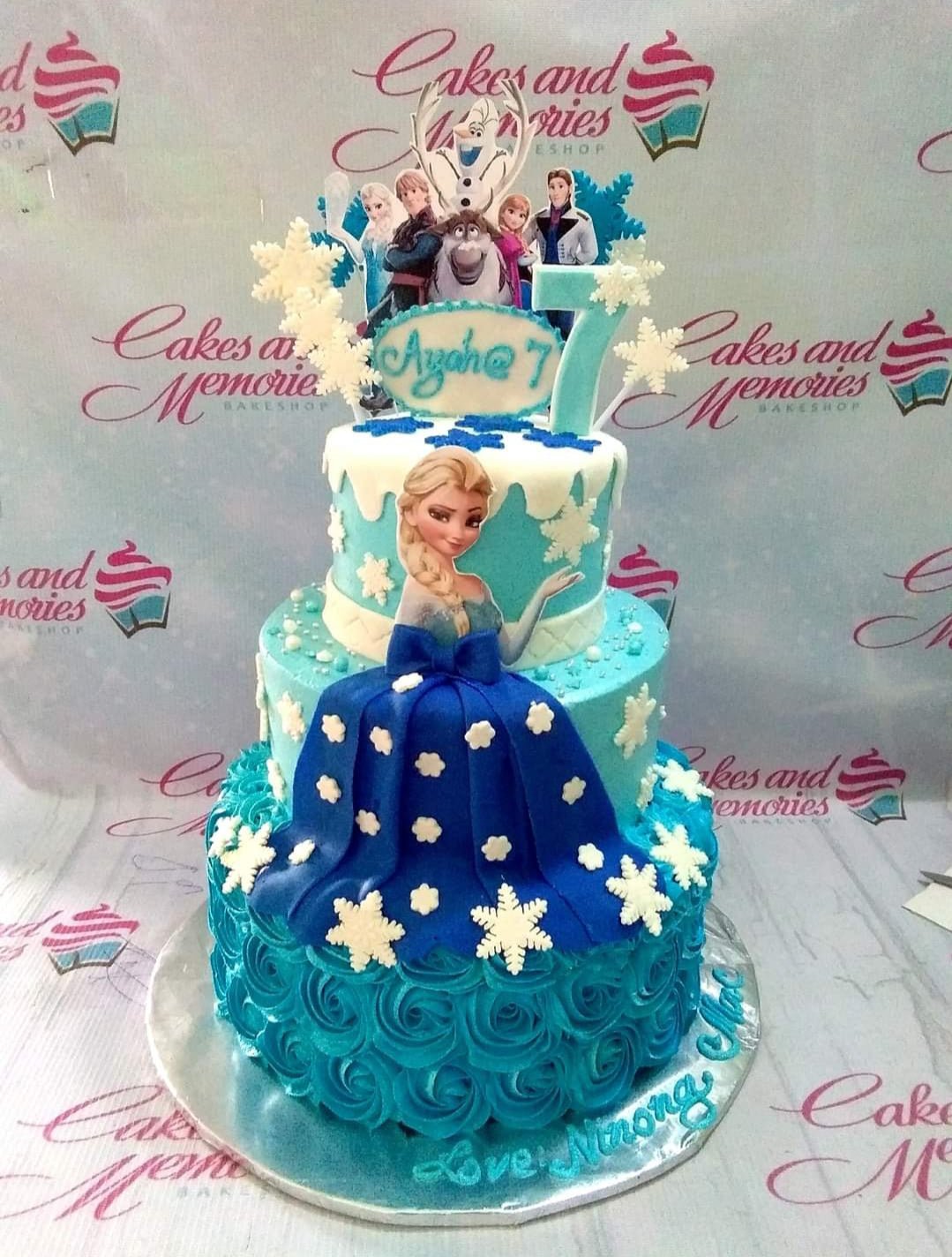 Frozen 2 Celebrity Cake 3Tier 45+serves - The Party Room For Kids
