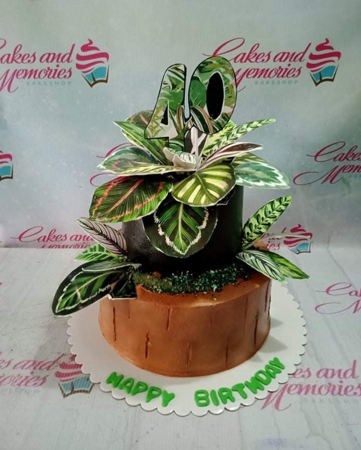 indoor plant cake Garden Cake